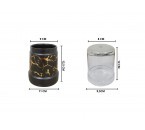 Vicenza Tempat Sendok Motif Marmer Hitam BM735