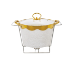 CR919CH Penghangat Makanan Bulat (with Embossed Flower)
