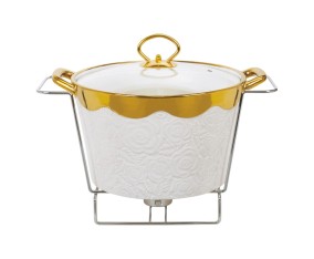 CR919CH Penghangat Makanan Bulat (with Embossed Flower)