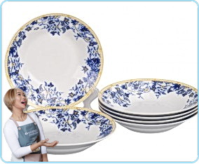 BA179 Ayana 6 Pcs Piring Makan 9 inch
