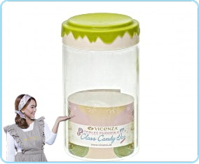 GB472 Hijau Toples Permen Kaca