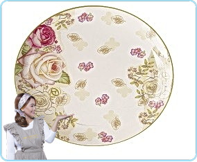 PA07 Mawar Piring Makan 16 inch