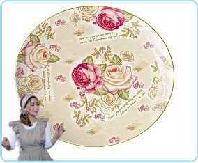 PA08 Mawar Piring Makan 18 inch