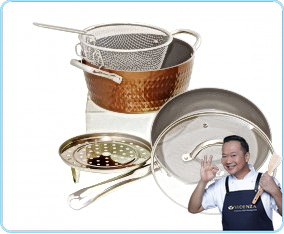 V5491 Copper Peralatan Masak Bulat