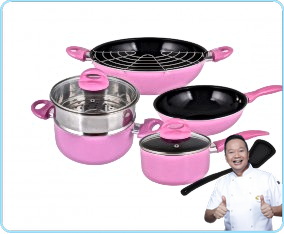 V709 Pink Peralatan Masak Praktis