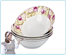 BA639 Mawar Mangkuk Mie 7 inch