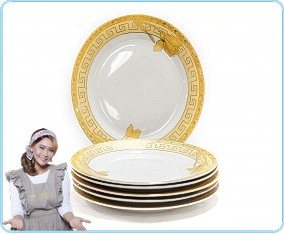 B16 Lily 6 pcs Piring Makan