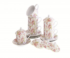 Cup & Saucer YA85 Motif Melati