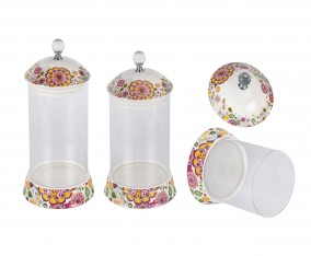 Toples Permen Kaca B802 Motif Gardenia