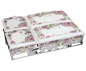 Wadah Multifungsi dengan Keranjang B749 Motif Gardenia