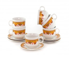Cangkir & Lepek CS91 Motif Lily