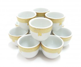 Mangkuk Kecil Porselain C111 Motif Lily