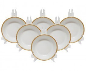 PUDDING PLATE 5.5 6 PCS (P37) LOGO LINING