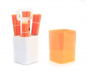 Sendok dan Garpu Set V241C Warna Orange