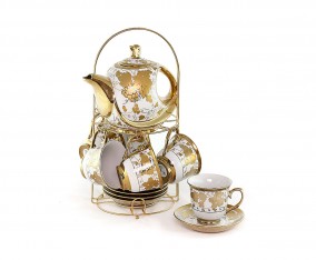 Perlengkapan Minum Teh CR90 Chrome Motif Virgo