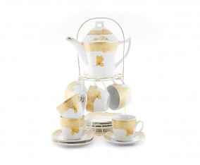 Perlengkapan Minum Teh T76 Motif Lily