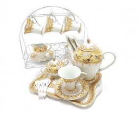 Vicenza Cangkir Set Kopi dan Teh Motif Camelia C59