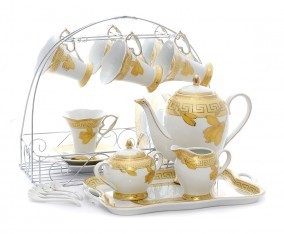 Vicenza Cangkir Set Kopi dan Teh Motif Lily C59