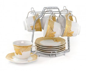 Vicenza Cangkir Set Segi Delapan Lily C78-1