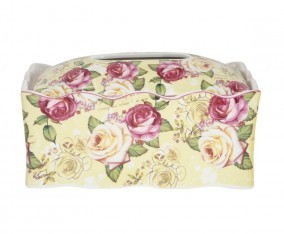 Vicenza Kotak Tisu Porselen Mawar HA42