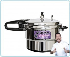 Vicenza Panci Presto Tekanan Uap 28 cm Stainless Steel V328ES
