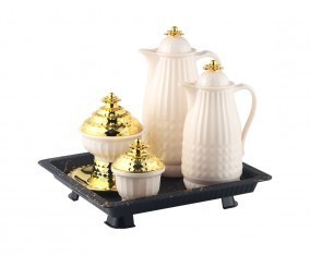 Vicenza Perlengkapan Teko Safa Hitam 1L + 0.5L VFM2200