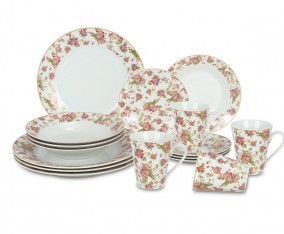 Vicenza Set Perlengkapan Makan 16 Pcs Melati DA16