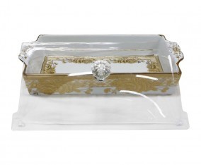 Vicenza Tempat Kue Persegi Panjang Motif Gemini CRP138