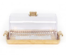 Vicenza Tempat Kue Persegi Panjang Motif Gemini CRP76