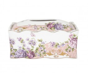 Vicenza Tempat Tisu Porselen Magnolia H42