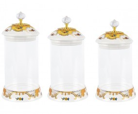 Vicenza Toples Permen Kaca Set 3pcs Camelia G301