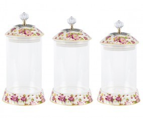 Vicenza Toples Permen Kaca Set 3pcs Melati GA301