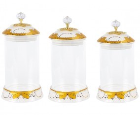 Vicenza Toples Permen Kaca Set 3pcs Padi G301