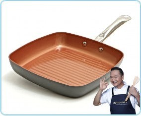 Vicenza Wajan Kotak Non-Stick 24 cm Grey V724