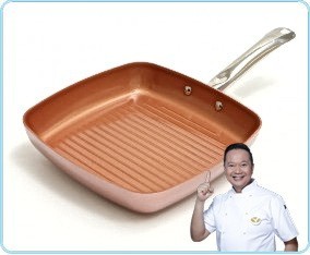 Vicenza Wajan Kotak Non-Stick 24 cm Rose Gold V724