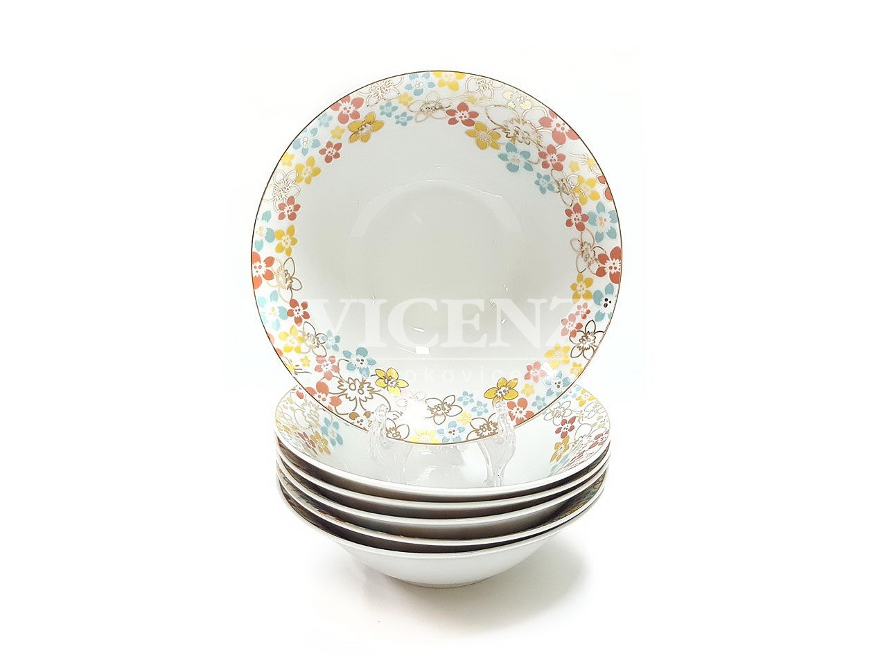 Mangkuk Mie 7 Inch B639 Motif Poppy