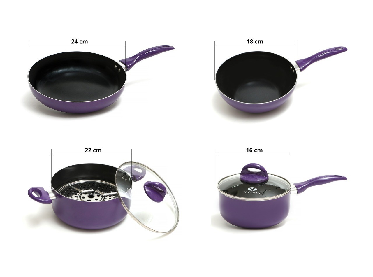 V712 Ungu Set Peralatan Masak