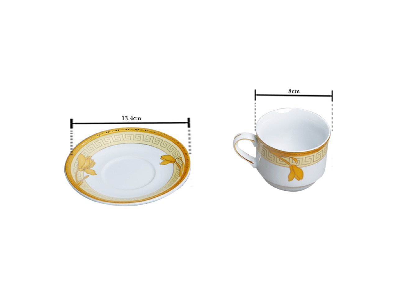 Vicenza Cangkir Set 6 Pasang Lily Y83