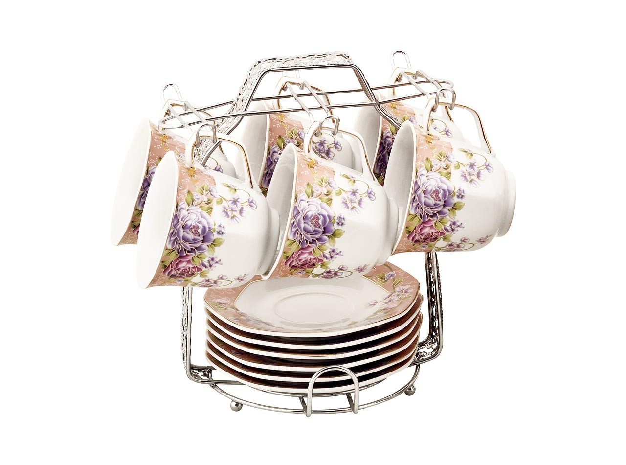 Vicenza Cangkir Set Segi Delapan Magnolia C78-1