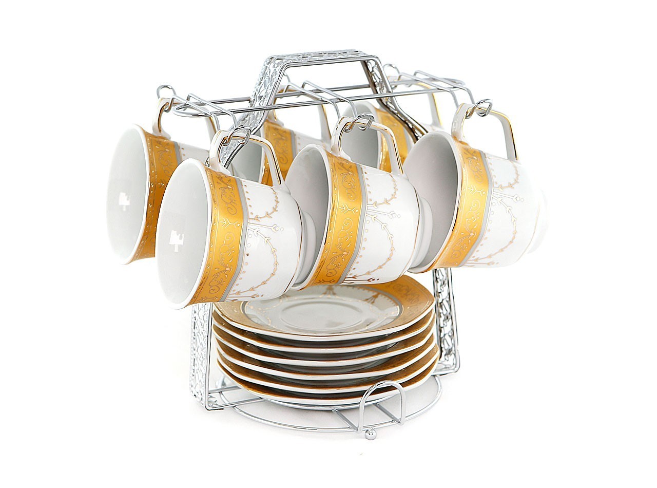 Vicenza Cangkir Set Segi Delapan Padi C78-1