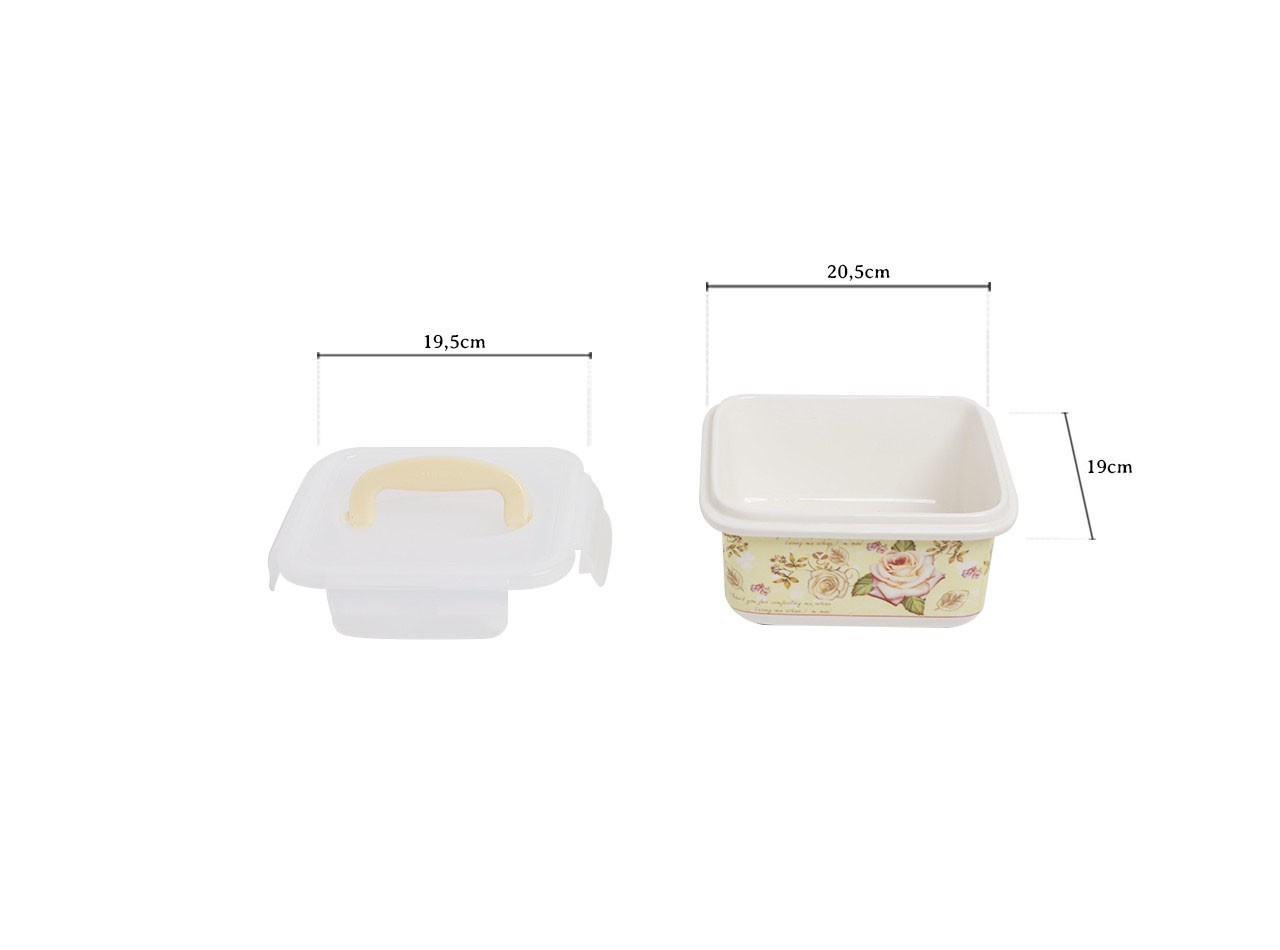 Vicenza Food Container Porselen Mawar SA79