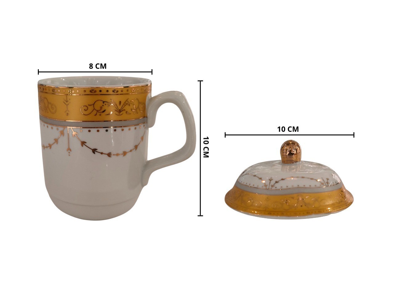 Vicenza Gelas Mug Porselen Motif Padi Y66