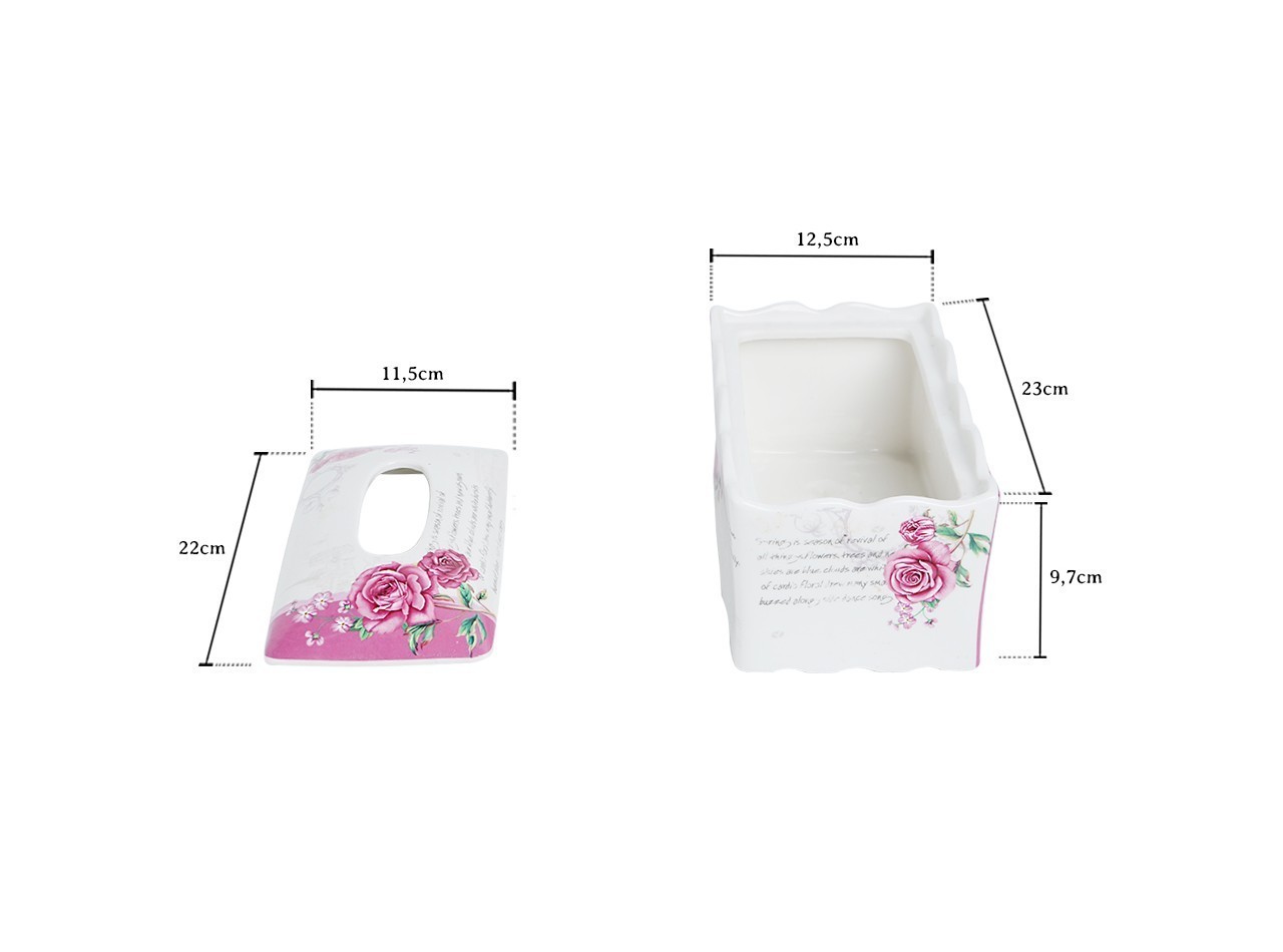 Vicenza Kotak Tisu Porselen Eternity HC42