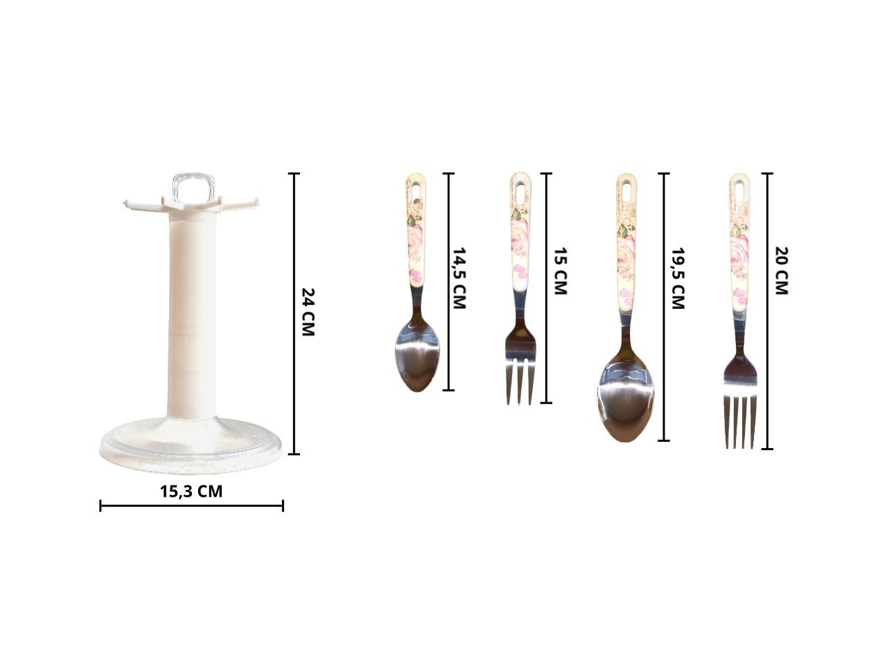 Vicenza Mawar Sendok & Garpu Set VA248