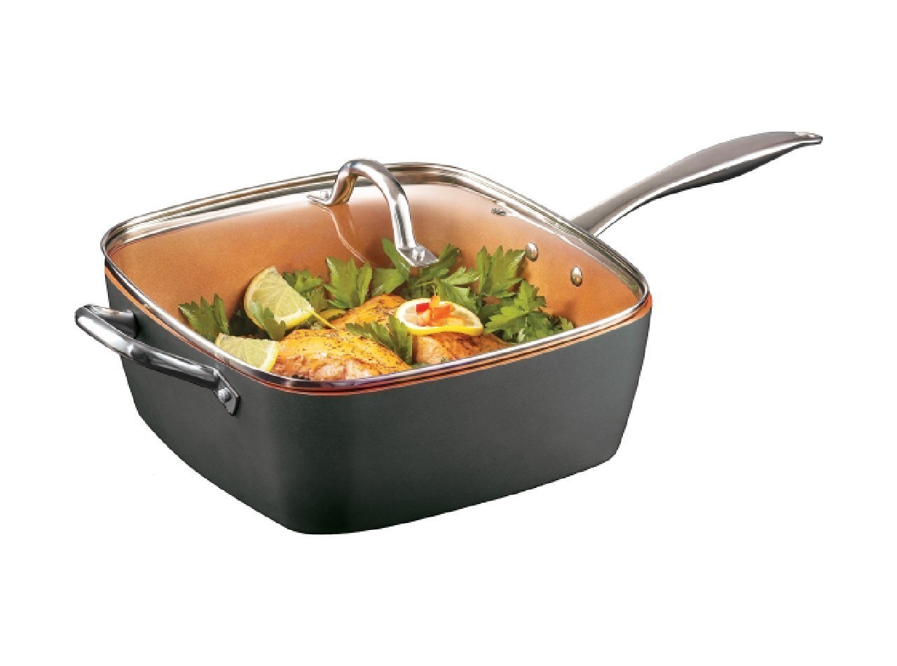 Vicenza Panci Persegi 24 cm VSP24 Grey