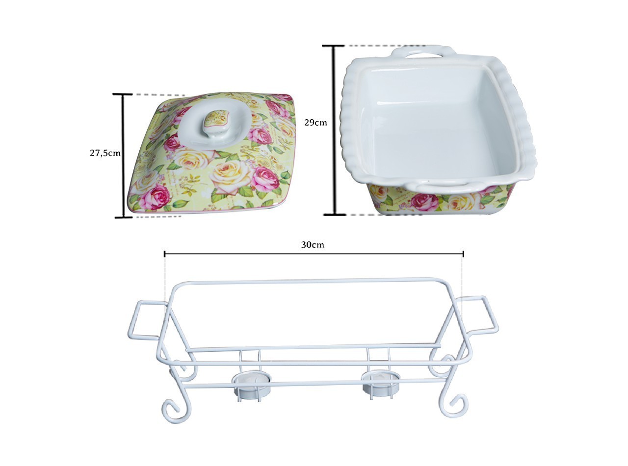 Vicenza Penghangat Makanan Mawar BA680