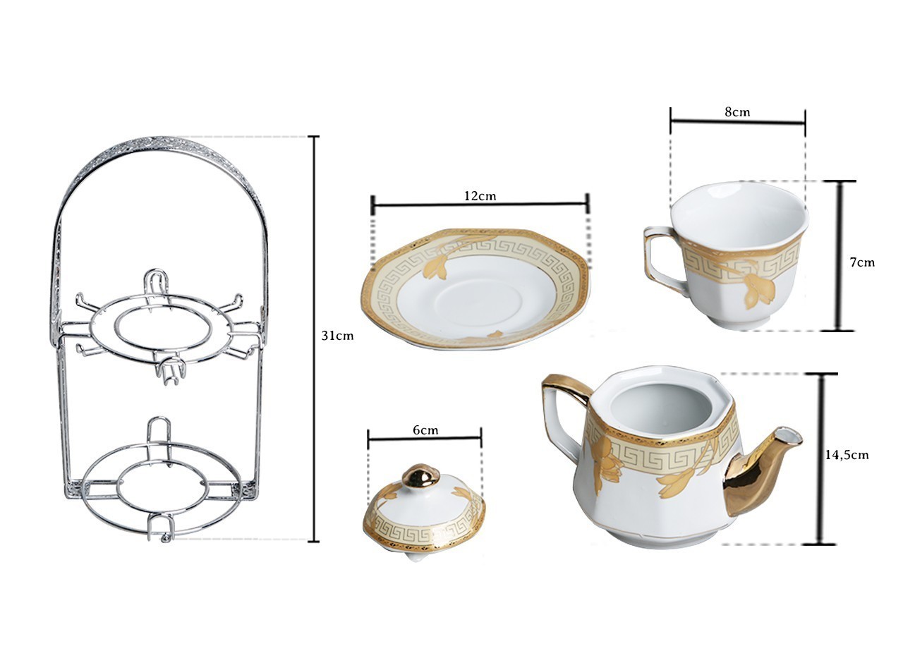 Vicenza Perlengkapan Minum Teh Lily C78