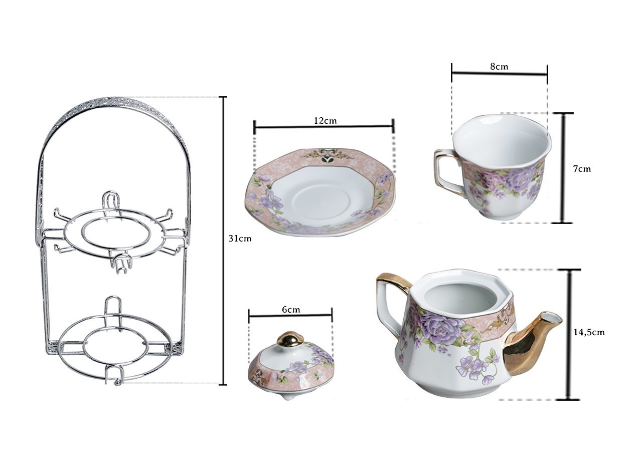 Vicenza Perlengkapan Minum Teh Magnolia C78