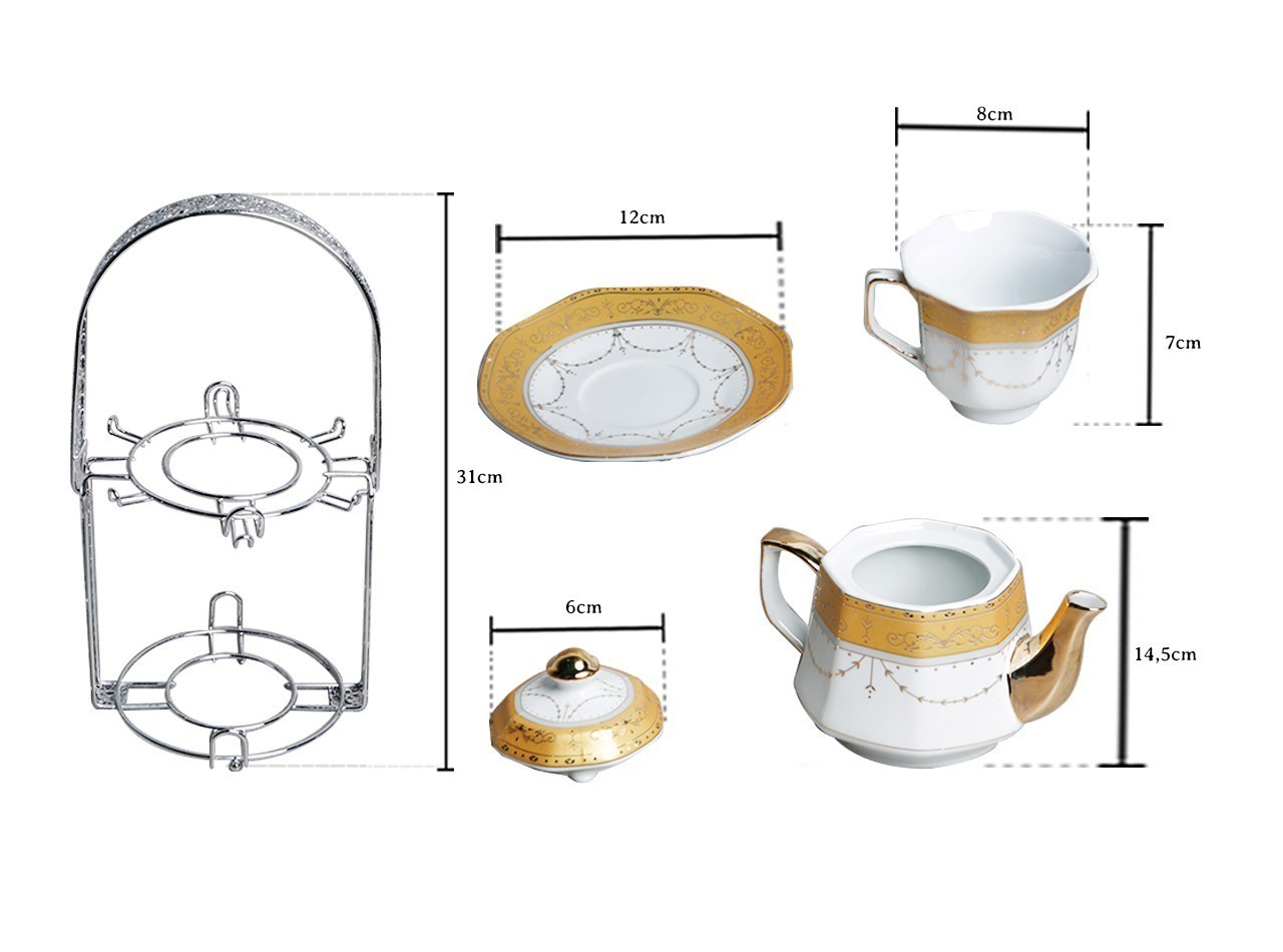Vicenza Perlengkapan Minum Teh Padi C78