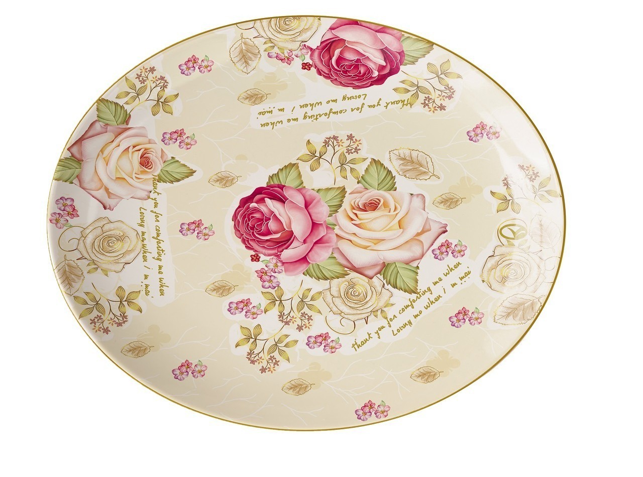 Vicenza Piring Makan 18 inch Mawar PA08